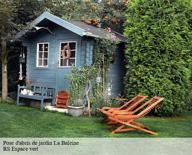 Pose d'abris de jardin  la-baleine-50450 RS Espace vert