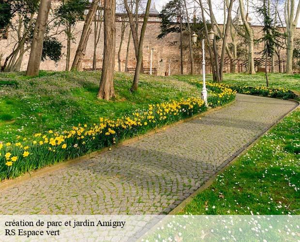 création de parc et jardin  amigny-50620 RS Espace vert